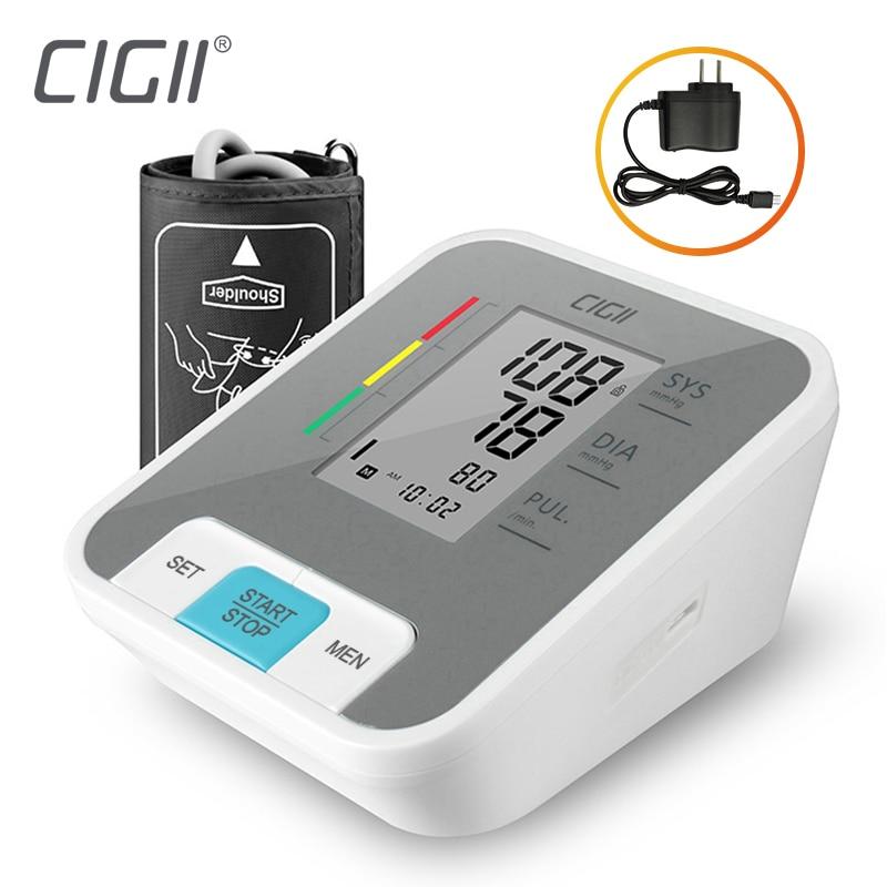 Cigii Home health care Pulse measurement tool Portable LCD digital Upper Arm Blood Pressure Monitor 1 Pcs Tonometer|upper arm blood pressure|blood pressure monitorarm blood pressure monitor