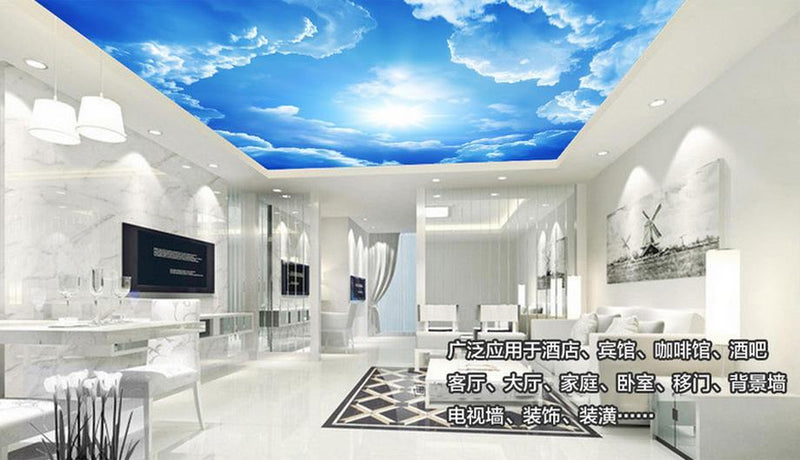 custom 3d ceiling The sun and blue sky wallpaper for walls 3d ceiling murals 3d wallpaper living room ceiling photo wallpaper|room ceiling|wallpaper for walls 3dsky wallpaper