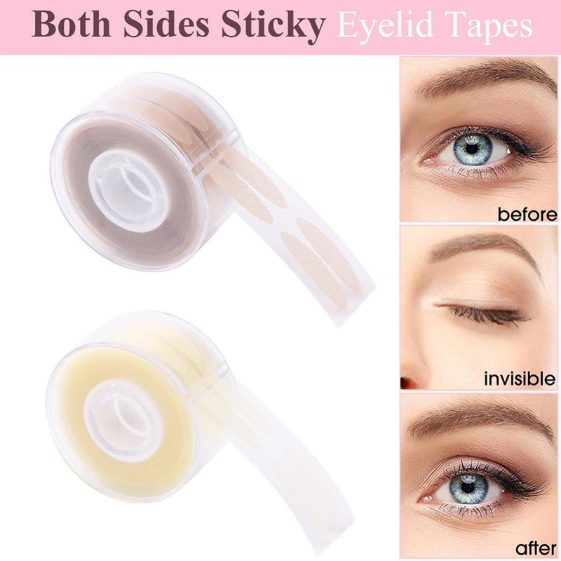 600Pcs/box Big Eyes Make Up Eyelid Sticker Double Eyelid Tape Fold Self Adhesive Stickers S/L Makeup Clear Beige Invisible Tool|Eyelid Tools