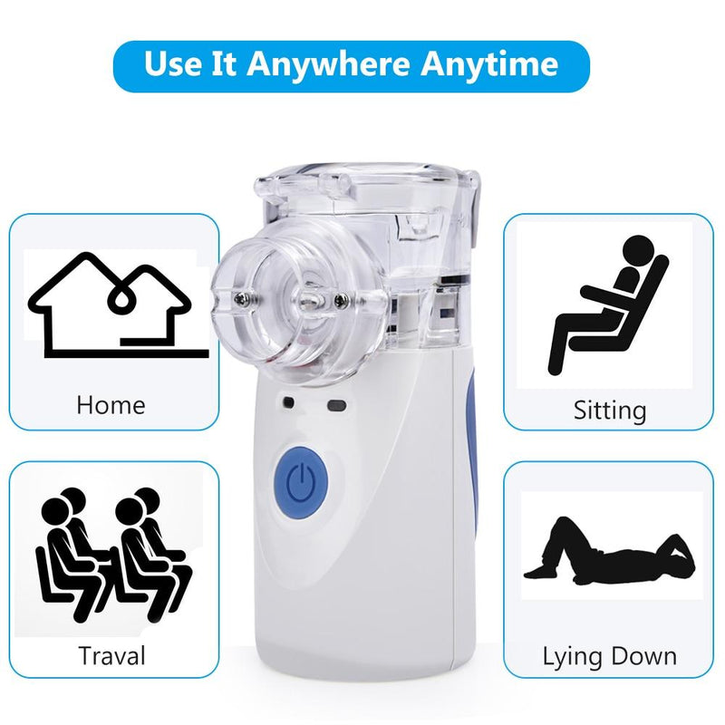 Handheld Portable Nebulizer Medical Humidifier Inhaler Silent Atomization Fine Particles Asthma nebulizador Health Care adulto|Steaming Devices