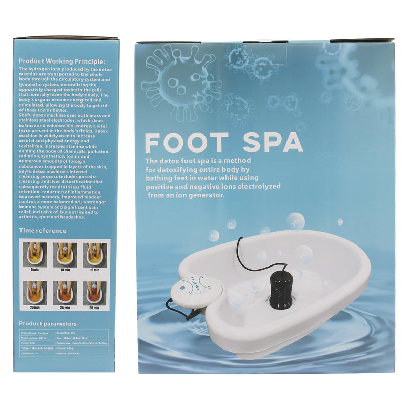 Foot Spa Massager Ionic Foot Bath Tub Basin for All Detox Foot Bath Spa Footbath Machines Heavy Duty Tub Health Care sdyfu|Foot Bath