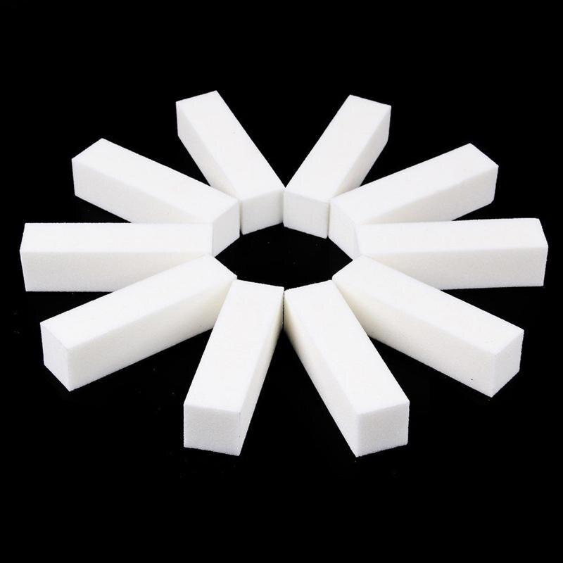 1/2/10pcs Durable Sponge Nail File White Sanding Buffer Block Acrylic Block Polish Pedicure Manicure Nail Art Tool|Nail Files & Buffers