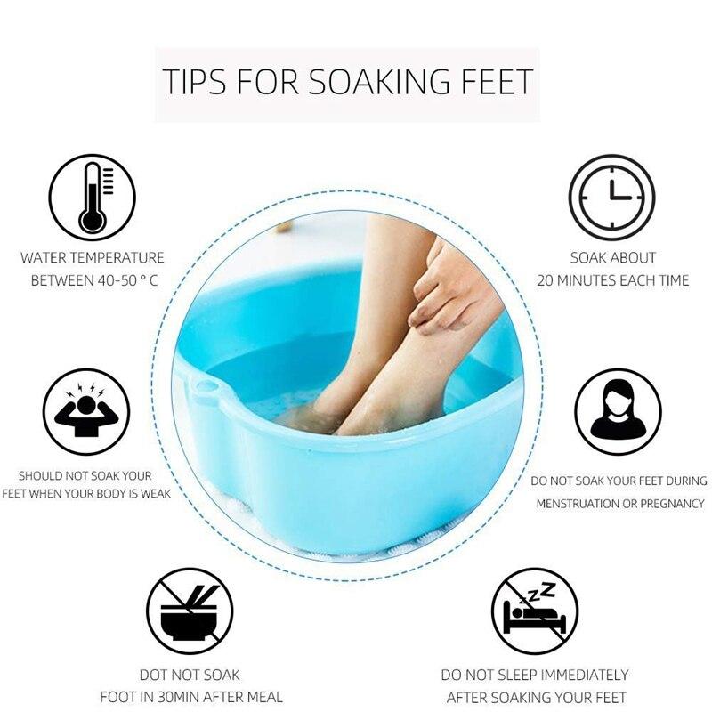 Foot Soak Bath Tub Spa Basin Big Footbath Bucket , Pedicure, Detox, Massage|Inflatable & Portable Bathtubs