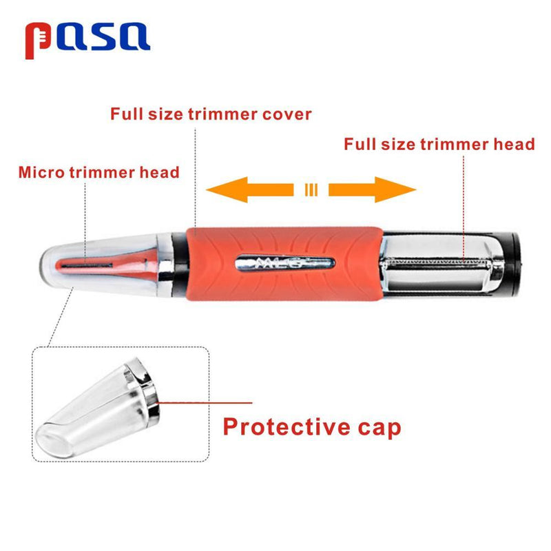 Micro Precision Eyebrow Ear Nose Trimmer Removal Clipper Shaver Unisex Personal Electric Face Care Hair Trimer With LED Light|Nose & Ear Trimmer