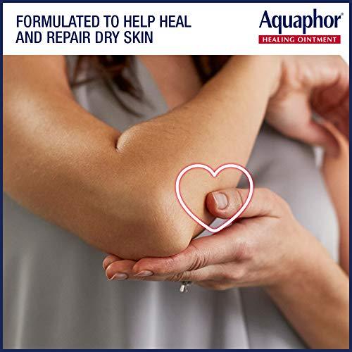 Aquaphor Healing Ointment - Moisturizing Skin Protectant for Dry Cracked Hands, Heels and Elbows, 14 oz. Jar