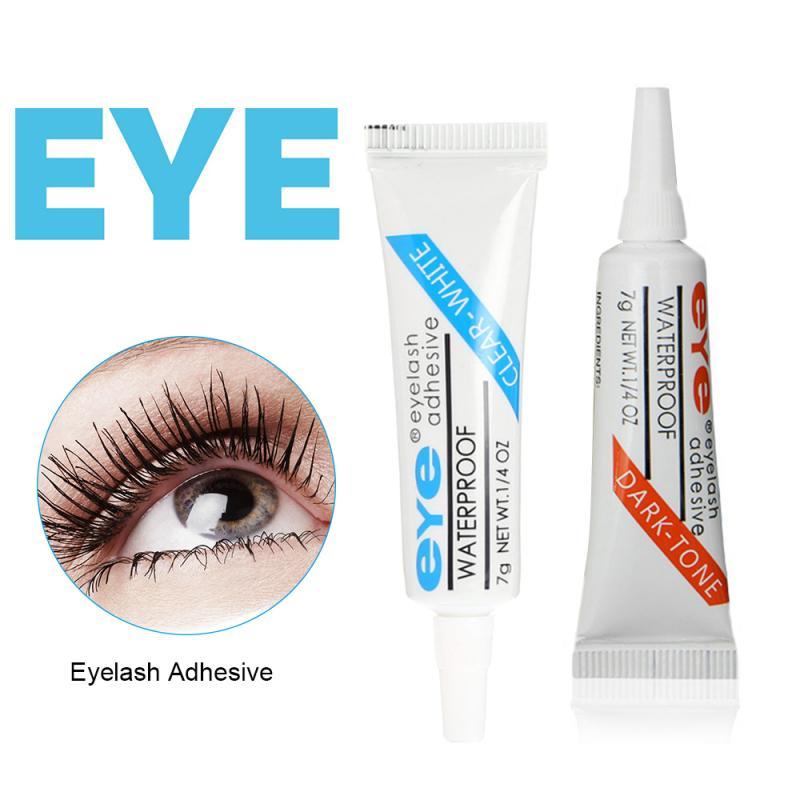 Eyelash Glue Clear white/Dark black Waterproof Eye Lash Glue False Eyelashes Makeup Adhesive Cosmetic Tools TSLM2|Eyelash Glue