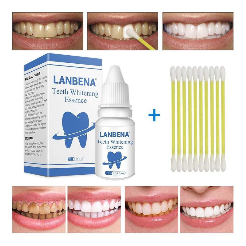 Hot LANBENA Teeth Whitening Essence Liquid Oral Hygiene Cleaning Remove Plaque Stain Brighten Tooth Whitening Oral Hygiene TSLM1|Teeth Whitening