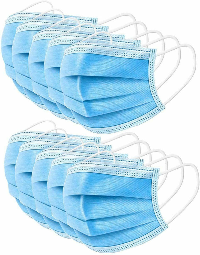 Face Mask Disposable 20 PCS - Blue (SHIPPING FROM USA _ within 3 Business Days )