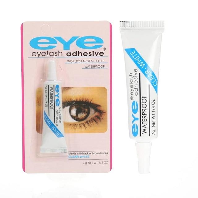 Eyelash Glue Clear white/Dark black Waterproof Eye Lash Glue False Eyelashes Makeup Adhesive Cosmetic Tools TSLM2|Eyelash Glue