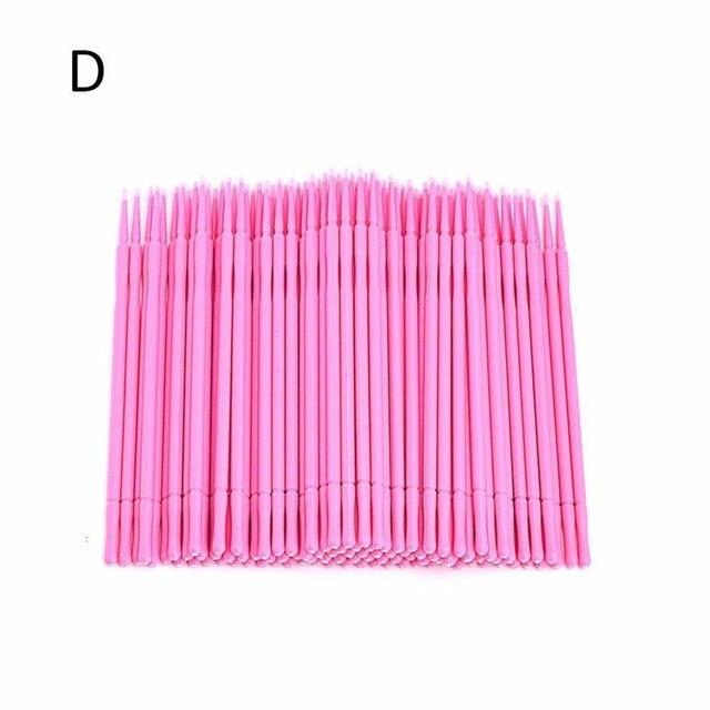 100Pcs/bag Disposable Makeup Eyelashes Individual lashes Applicators Mascara Eyelashes Brush Cotton Swab Dropshipping|Cotton Swabs