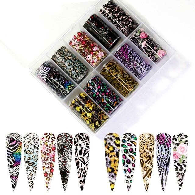 10 colors 1 box Angels translucent Designs patterns nail transfer foils decals In a box Nail Self Adhesive Foil Sticker** Angel|Stickers & Decals