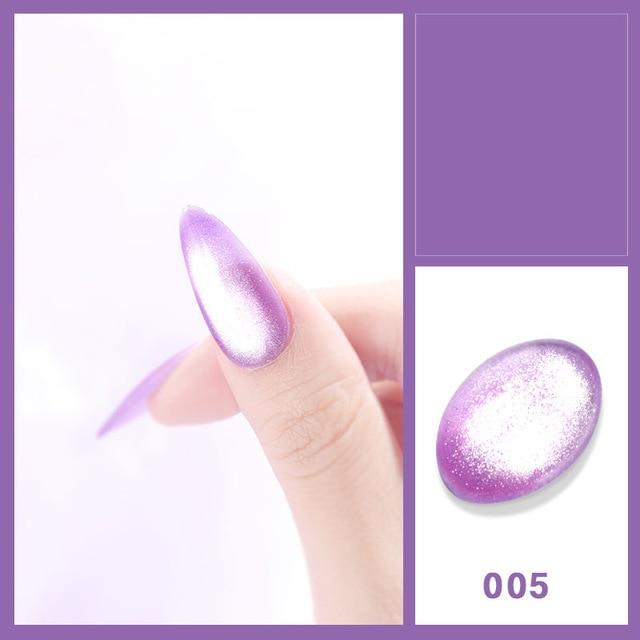 8ml Shiny 9D Wide Cat Eye Nail Gel Polish Magnetic Colorful Nail Art Polish Bright Silver Enamel Lacquer Soak Off UV Gel Varnish|Nail Polish