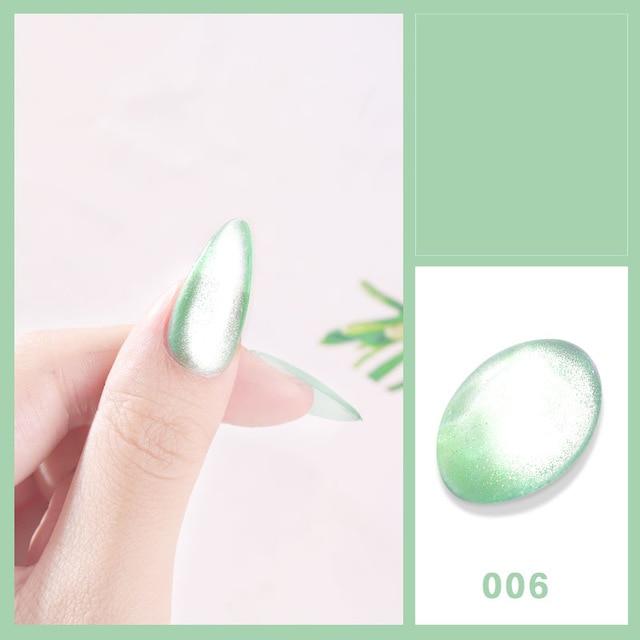 8ml Shiny 9D Wide Cat Eye Nail Gel Polish Magnetic Colorful Nail Art Polish Bright Silver Enamel Lacquer Soak Off UV Gel Varnish|Nail Polish