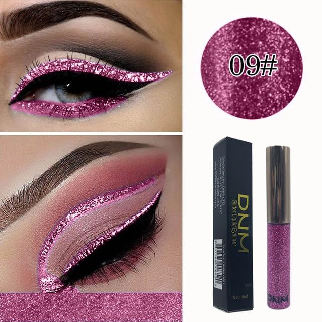 1pc Shiny pearlescent Waterproof Eyeshadow Glitter Liquid Eyeliner Makeup Metallic Eye Liner Long Lasting Cosmetic Tools TSLM2|Eye Shadow & Liner Combination