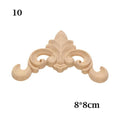 1PC Multi styles Rubber Natural Floral Wood Carved Corner Appliques Frame Wall Door Decoration Unique Furniture Parts Crafts|Statues & Sculptures