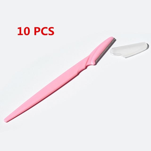 3/10pcs Eyebrow Trimmer Portable Eyebrow Razor Shaver Eye Brow Shaper Shaping Tool Scissors Facial Hair Remover for Women Makeup|Eyebrow Trimmer