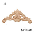 1PC Multi styles Rubber Natural Floral Wood Carved Corner Appliques Frame Wall Door Decoration Unique Furniture Parts Crafts|Statues & Sculptures