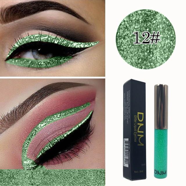 1pc Shiny pearlescent Waterproof Eyeshadow Glitter Liquid Eyeliner Makeup Metallic Eye Liner Long Lasting Cosmetic Tools TSLM2|Eye Shadow & Liner Combination