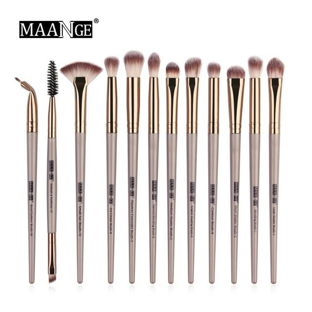 MAANGE Pro 3/5/12 pcs/lot Makeup Brushes Set Eye Shadow Blending Eyeliner Eyelash Eyebrow Brushes For Makeup New|Eye Shadow Applicator