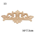 1PC Multi styles Rubber Natural Floral Wood Carved Corner Appliques Frame Wall Door Decoration Unique Furniture Parts Crafts|Statues & Sculptures