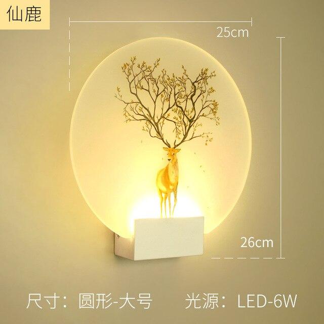 Remote Control Modern Wall Lamp Romantic Wall Picture For Living Room Bedroom Bedside Lighting LED Round Square Wall Lamp Lights|LED Indoor Wall Lamps