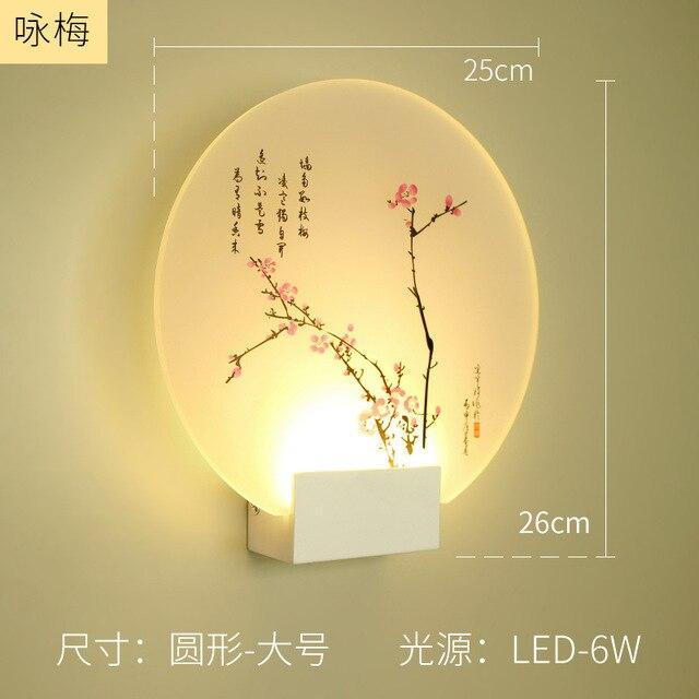 Remote Control Modern Wall Lamp Romantic Wall Picture For Living Room Bedroom Bedside Lighting LED Round Square Wall Lamp Lights|LED Indoor Wall Lamps