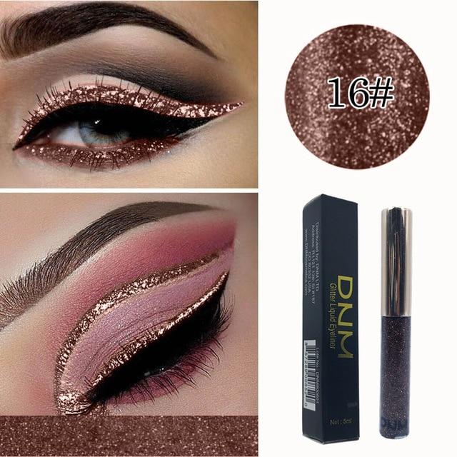 1pc Shiny pearlescent Waterproof Eyeshadow Glitter Liquid Eyeliner Makeup Metallic Eye Liner Long Lasting Cosmetic Tools TSLM2|Eye Shadow & Liner Combination