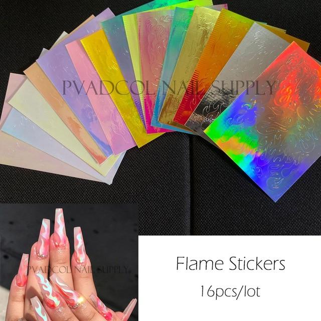 Butterfly Nails Wings Holographic 3D Nail Stickers Decal Self Adhesive Manicure Nail Art Acrylic Designs Tool|Stickers & Decals