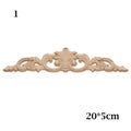 1PC Multi styles Rubber Natural Floral Wood Carved Corner Appliques Frame Wall Door Decoration Unique Furniture Parts Crafts|Statues & Sculptures