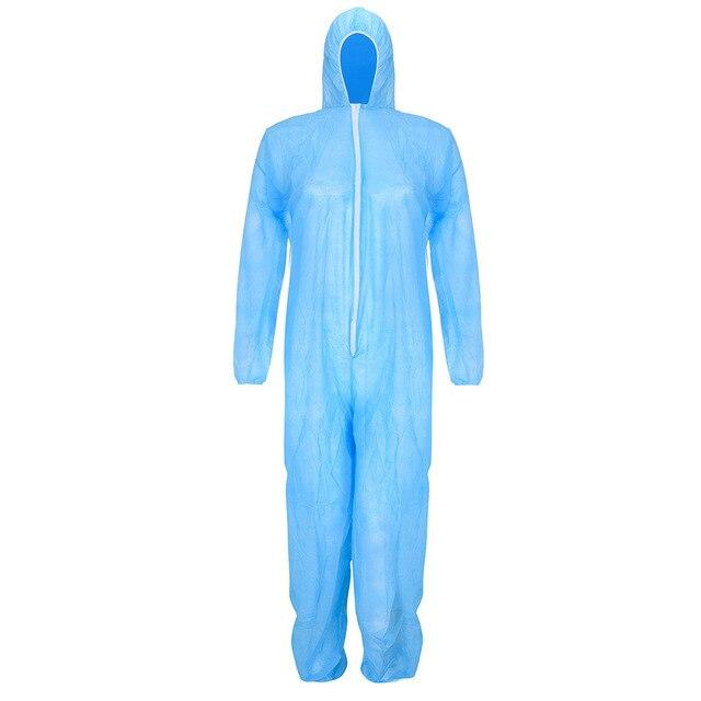 1/5/10pcs Disposable Protection Gown Dust Spray Suit Siamese Non woven Dust proof Anti Splash Clothing Safely Protection Clothes|Lab Coats