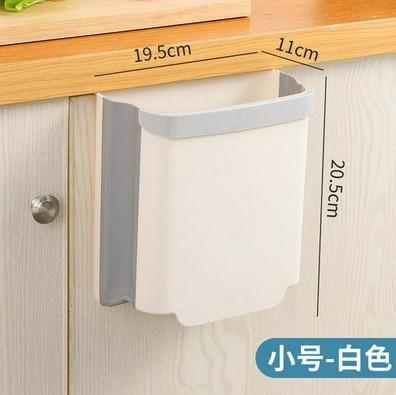 5L 9L Wall Mounted Folding Waste Bin Kitchen Cabinet Door Hanging Trash Bin Garbage Car Trash Can Wall Mounted Foldable Cleaning|Waste Bins