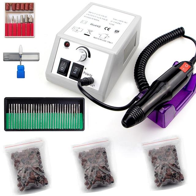 Upgraded version of Nail Drill Machine 20W 35000RPM Pro Manicure Machine Manicure Pedicure Kit Electric File Nail Art Tool|Electric Manicure Drills