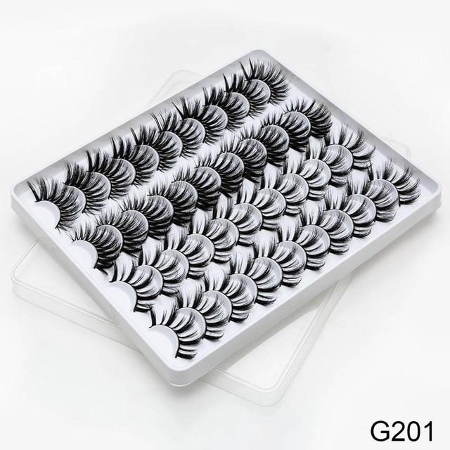 8/20 Pairs 3D Mink Lashes Natural False Eyelashes Dramatic Volume Fake Lashes Makeup Eyelash Extension Silk Handmade Eyelashes|False Eyelashes