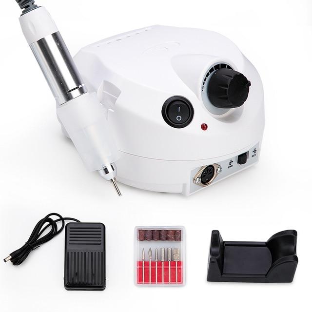 Pro Electric Nail Drill Manicure Machine Set Nail Art Equipment 35000RPM for Manicure Pedicure Nail File Tools Polish Bits|Electric Manicure Drills