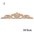 1PC Multi styles Rubber Natural Floral Wood Carved Corner Appliques Frame Wall Door Decoration Unique Furniture Parts Crafts|Statues & Sculptures