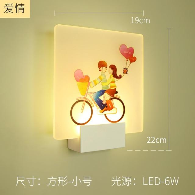 Remote Control Modern Wall Lamp Romantic Wall Picture For Living Room Bedroom Bedside Lighting LED Round Square Wall Lamp Lights|LED Indoor Wall Lamps