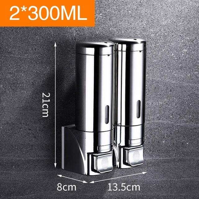 New soap dispenser wall mounted bathroom Hotel shampoo lotion liquid soap dispenser stainless steel hand soap dispenser|Liquid Soap Dispensers