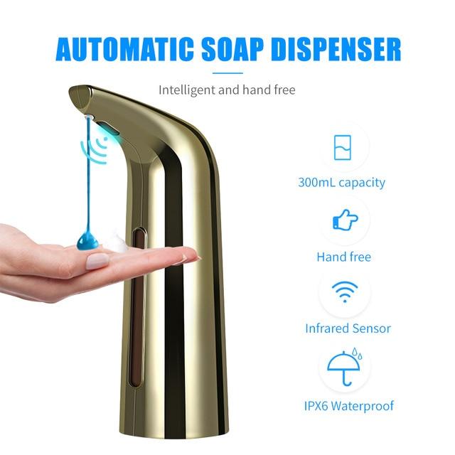 Soap Dispenser Pump Automatic Liquid Soap Dispenser Infrared Smart Sensor Touchless Foam Shampoo Dispensers For Kitchen Bathroom|Liquid Soap Dispensers