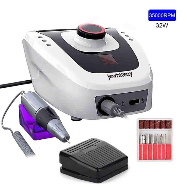 35W 35000RPM JD700 Pro Electric Nail Drill Machine Equipment Manicure Pedicure Files Nail Art Drill Pen Machine Set Tools|Electric Manicure Drills