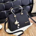 2019 New Women PU Bag metal handle handbag ladies purse Ornaments totes Messenger Bag hotsale crossbody Bag fashion shoulder bag|Shoulder Bags