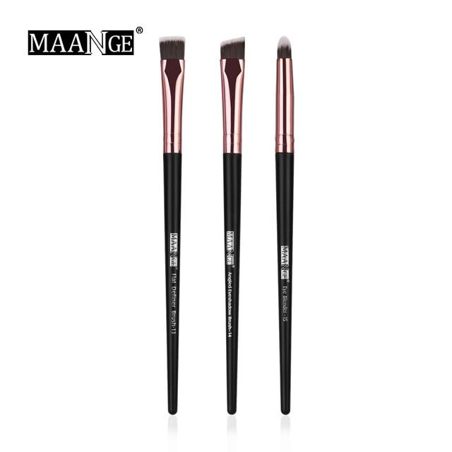 MAANGE Pro 3/5/12 pcs/lot Makeup Brushes Set Eye Shadow Blending Eyeliner Eyelash Eyebrow Brushes For Makeup New|Eye Shadow Applicator