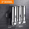 New soap dispenser wall mounted bathroom Hotel shampoo lotion liquid soap dispenser stainless steel hand soap dispenser|Liquid Soap Dispensers