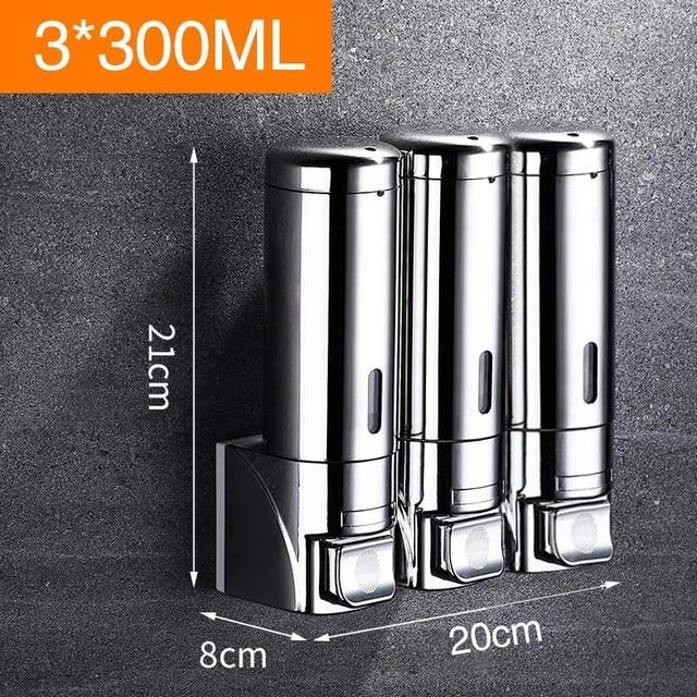 New soap dispenser wall mounted bathroom Hotel shampoo lotion liquid soap dispenser stainless steel hand soap dispenser|Liquid Soap Dispensers