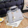 2019 New Women PU Bag metal handle handbag ladies purse Ornaments totes Messenger Bag hotsale crossbody Bag fashion shoulder bag|Shoulder Bags