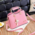 2019 New Women PU Bag metal handle handbag ladies purse Ornaments totes Messenger Bag hotsale crossbody Bag fashion shoulder bag|Shoulder Bags