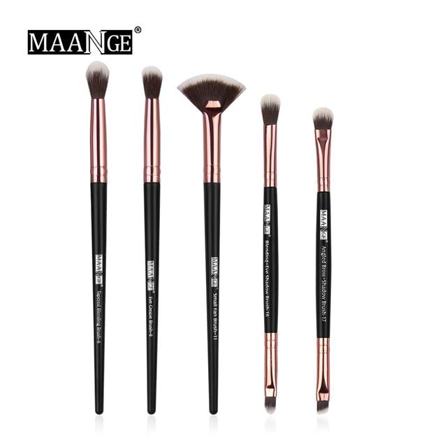 MAANGE Pro 3/5/12 pcs/lot Makeup Brushes Set Eye Shadow Blending Eyeliner Eyelash Eyebrow Brushes For Makeup New|Eye Shadow Applicator