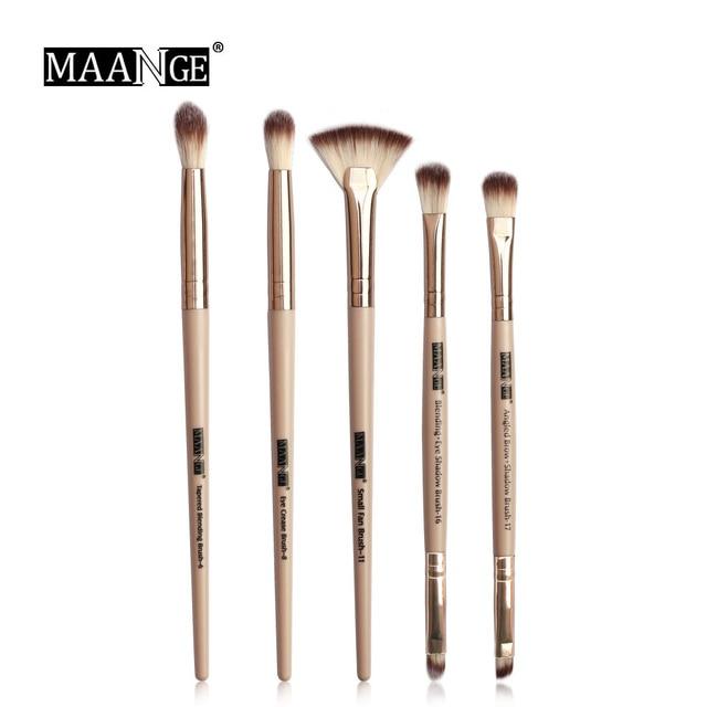 MAANGE Pro 3/5/12 pcs/lot Makeup Brushes Set Eye Shadow Blending Eyeliner Eyelash Eyebrow Brushes For Makeup New|Eye Shadow Applicator