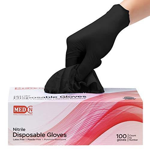 Blue Nitrile Gloves, 100 PCS Disposable Gloves, Latex Free, Cleaning Gloves for Family use, Soft Industrial Gloves, Shipped from The US and Arrived in 7-10 Days (Color:Blue; Size:S)