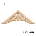 1PC Multi styles Rubber Natural Floral Wood Carved Corner Appliques Frame Wall Door Decoration Unique Furniture Parts Crafts|Statues & Sculptures