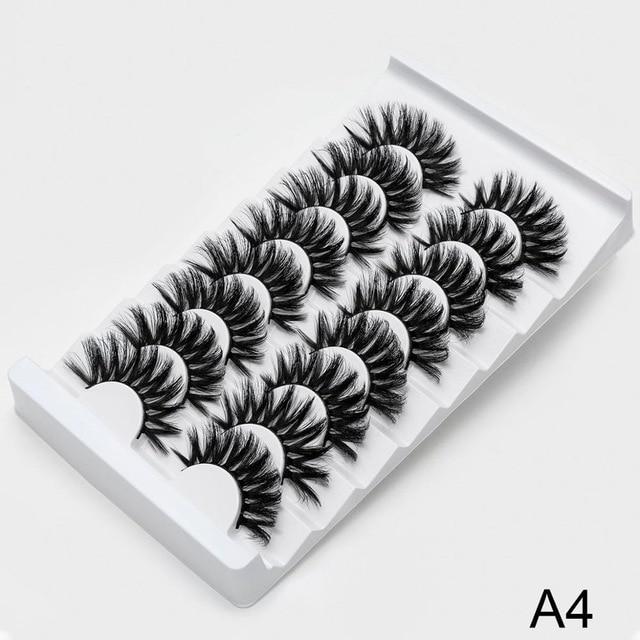 SEXYSHEEP 8/20 Pairs 15 20mm Natural 3D False Eyelashes Fake Lashes Makeup Kit Mink Lashes Extension Mink Eyelashes Wholesale|False Eyelashes